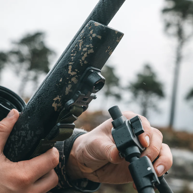 Spartan Precision Equipment Javelin Pro Hunt Tac Standard Bipod® Carbon Due-Piedi con MagnaSwitch™ - senza adattatore, immagine 8 di 16