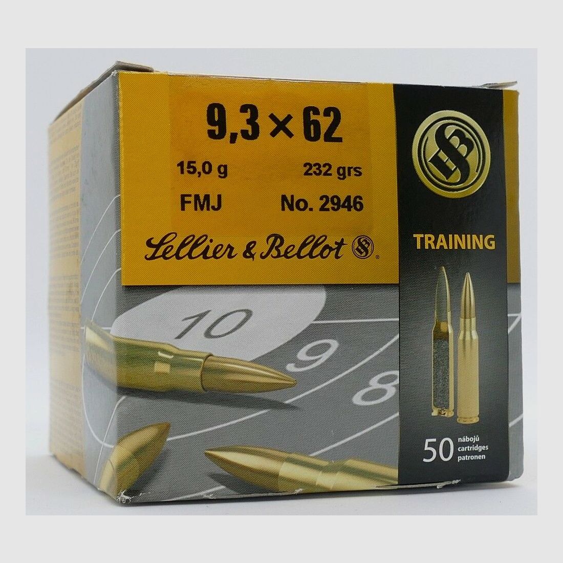 Sellier & Bellot 9,3x62 FMJ 15,0g/232gr