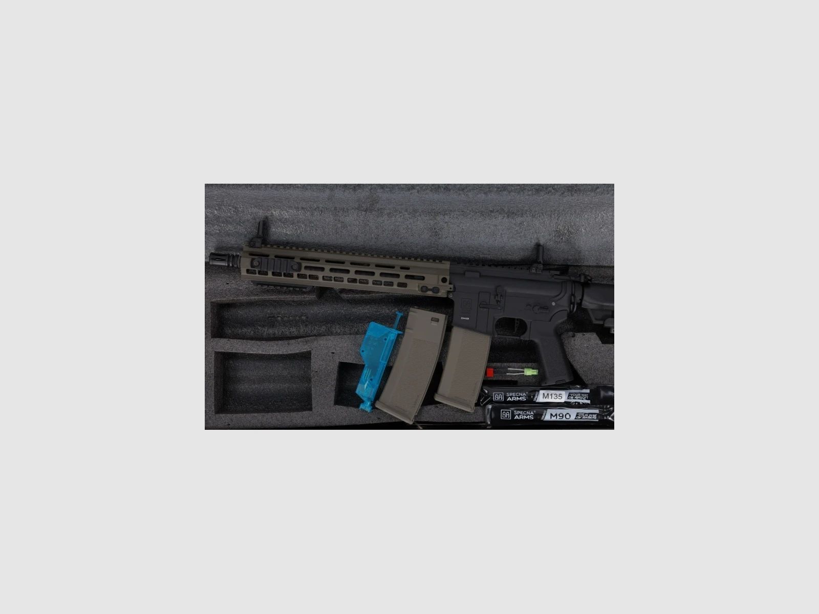 SA M4 URG-I M-LOK 14" (SA-P30 PRIME™ Aster II ETU BLDC™) Rifle Airsoft Libre a partir de 18 – Negro/Verde -F-