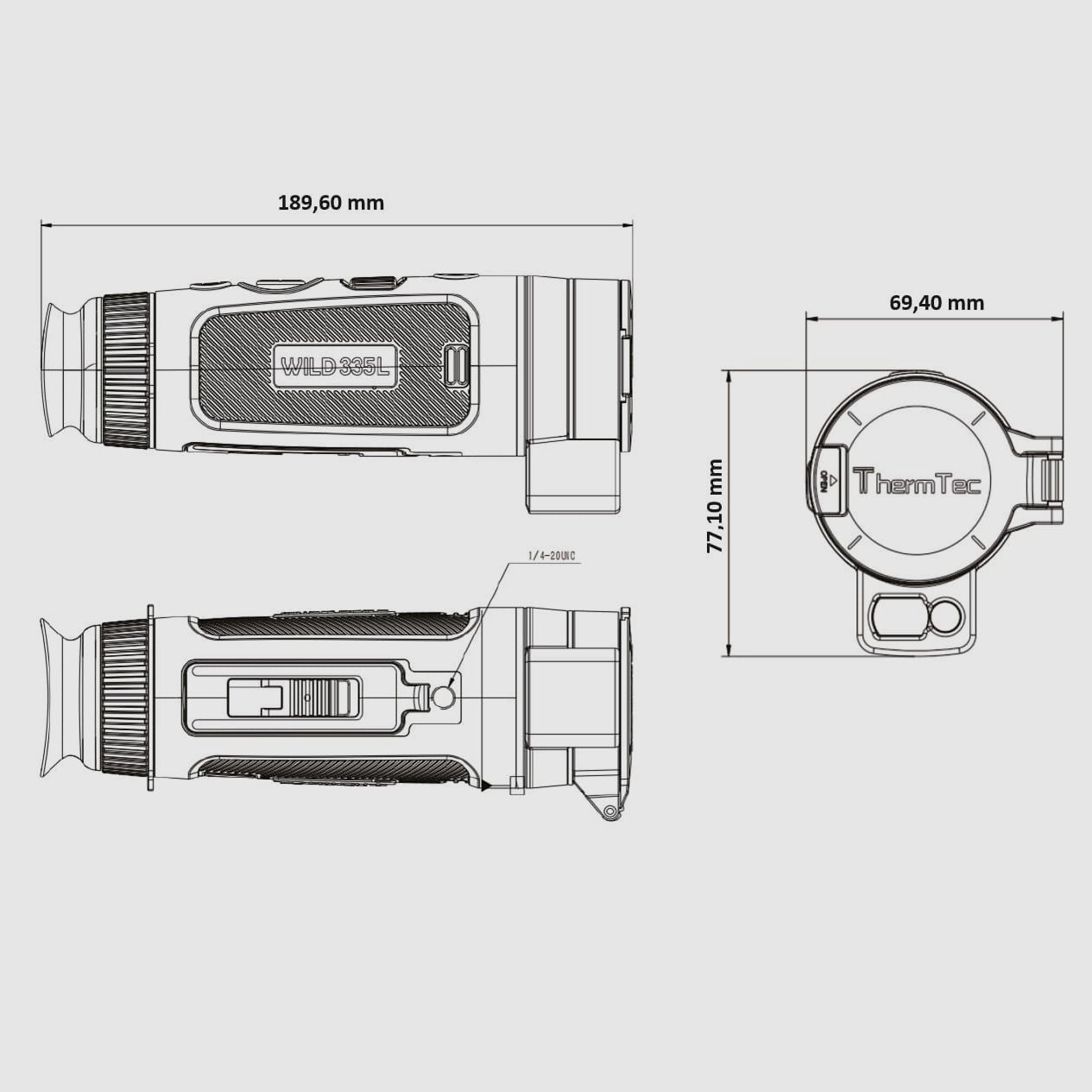 ThermTec Wild 335L LRF Wärmebildkamera