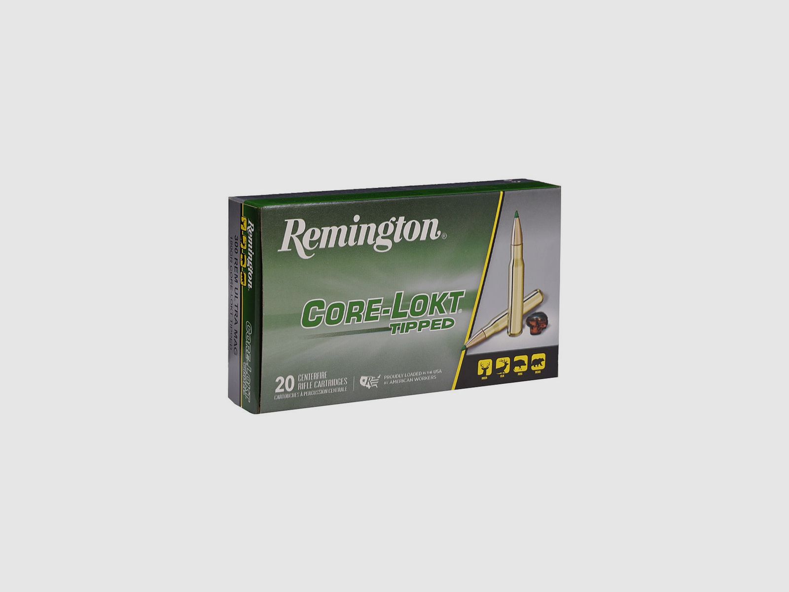 Rifle ammunition REMINGTON Core-Lokt Tipped – 300 RUM – 180 grains, image 1 of 3