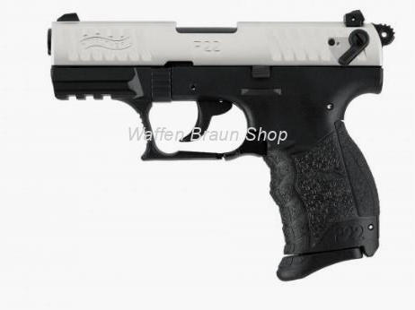 Walther P22Q 9 mm P.A.K., Finitura Nichelata