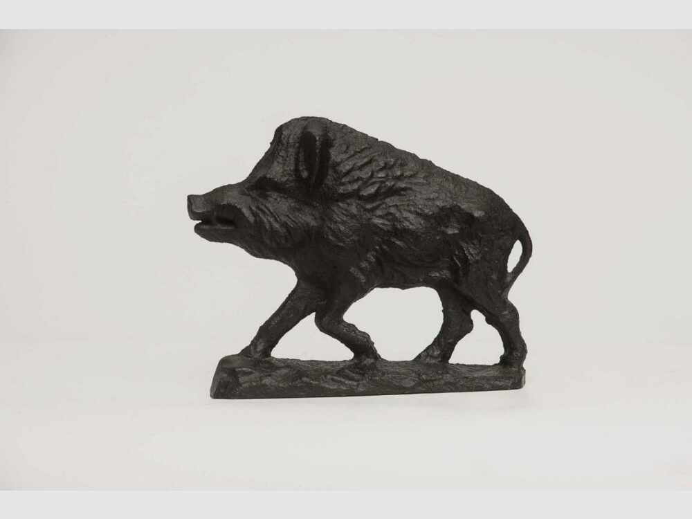 Keiler Kunstguss Jagdschmuck Deko klein