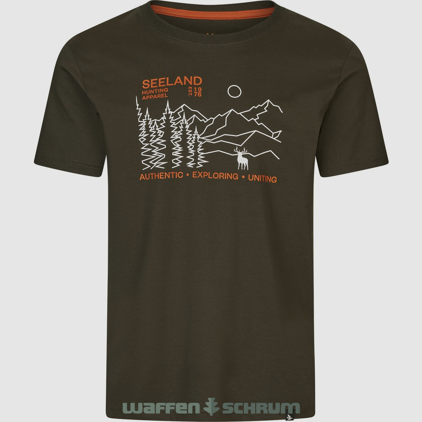 Seeland T-shirt Landschap Dennengroen