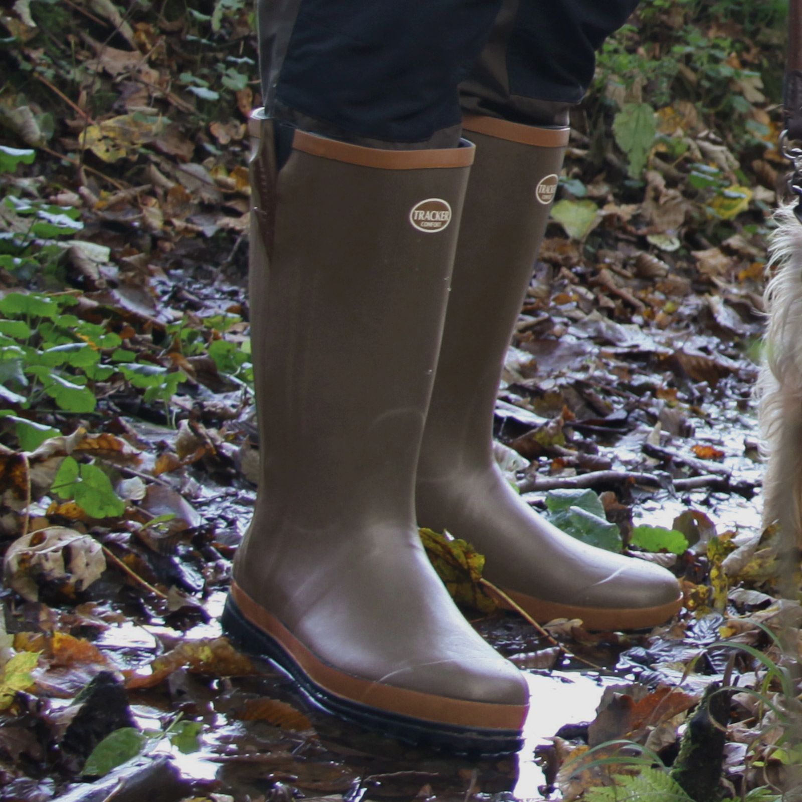 Tracker Neoprenstiefel braun mit Reißverschluss