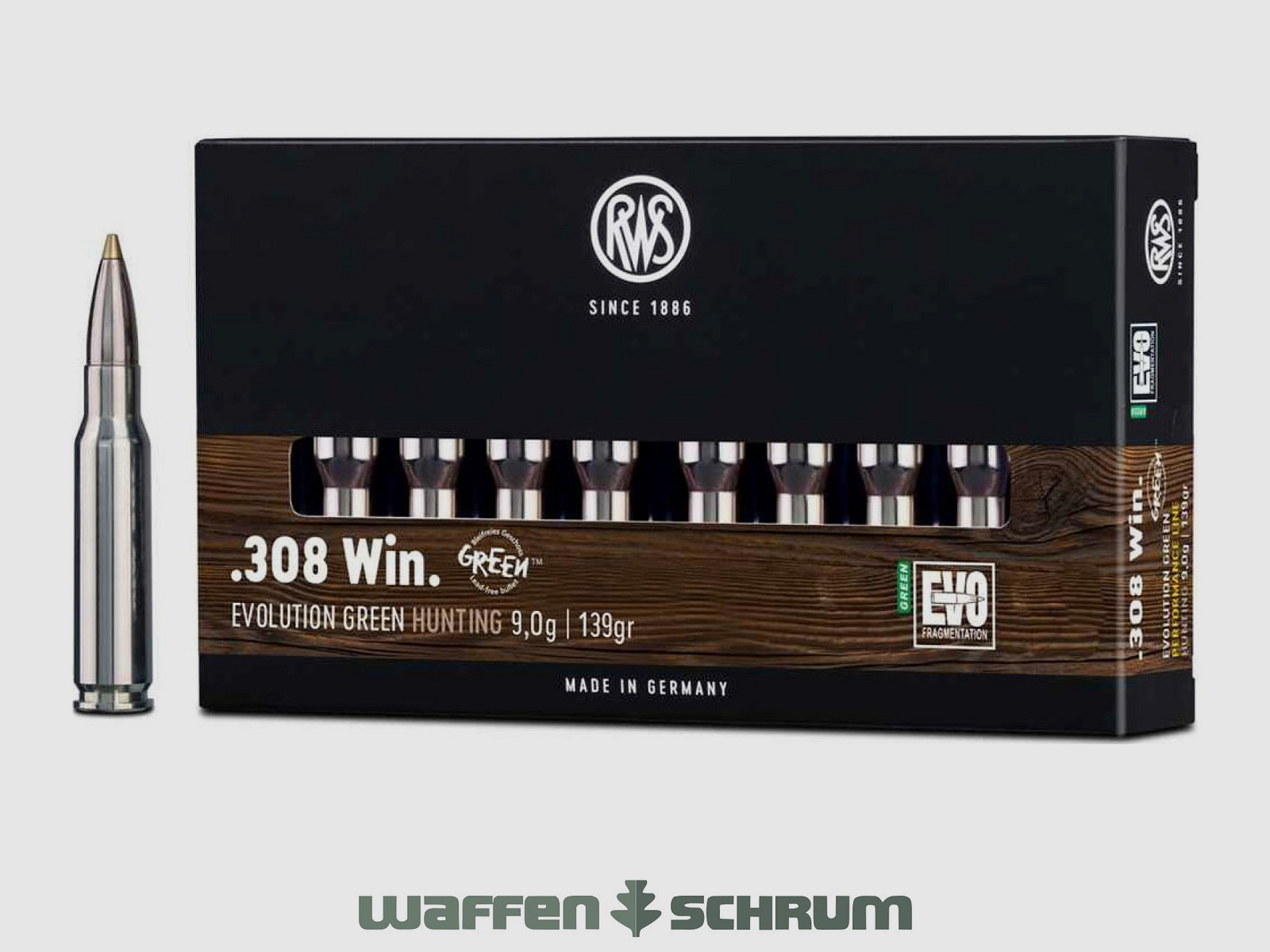 RWS Evo Green 9,0g - 139gr .308Win