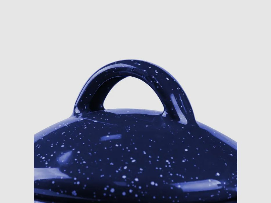 Emaille Kaffeekanne 1,2 L Blau