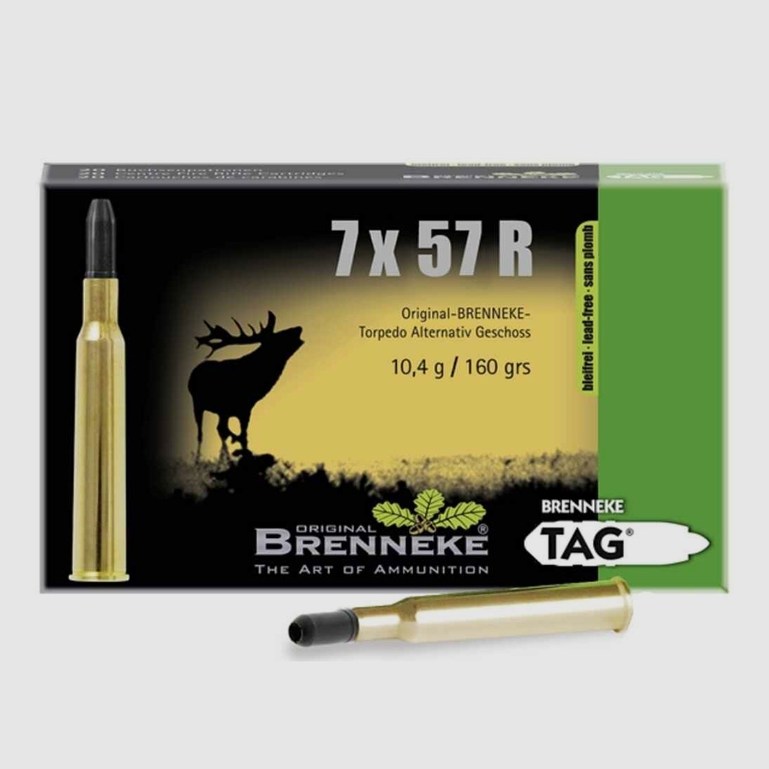 7x57R TAG 10,4g/160grs. Brenneke