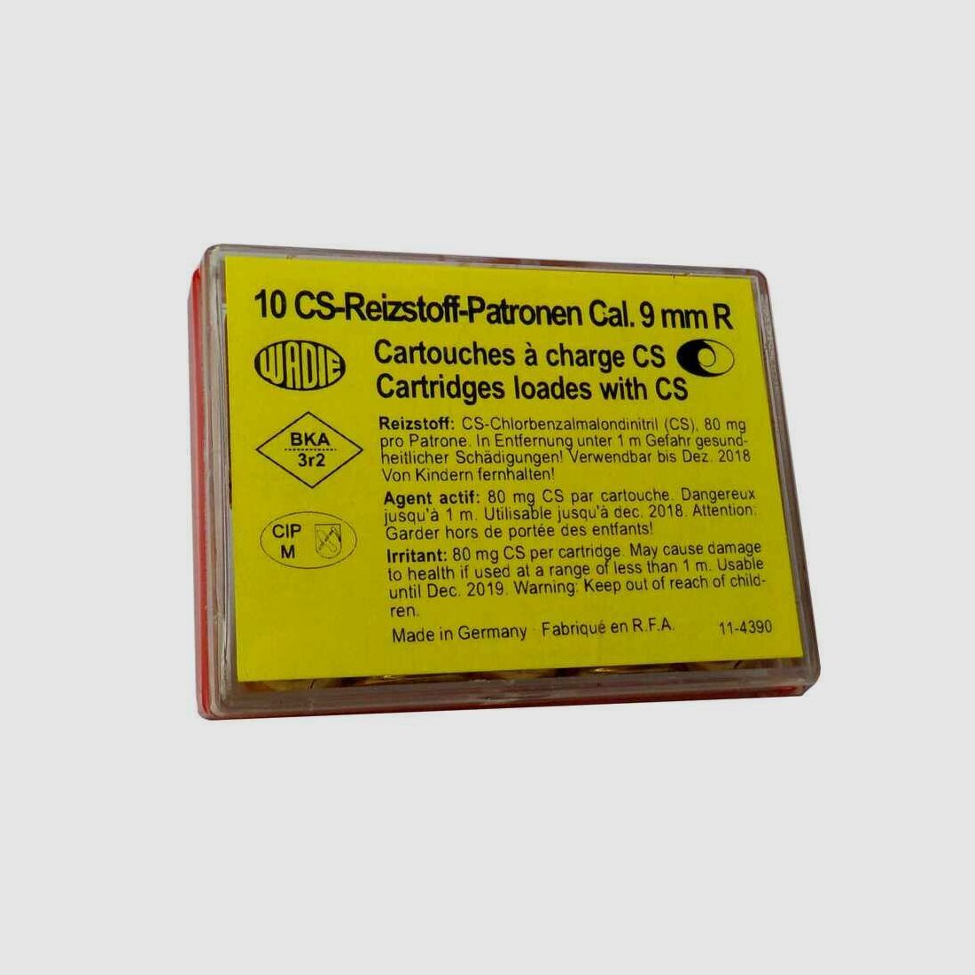 Wadie CS-Reizstoffpatrone - 80mg - 10 Stk