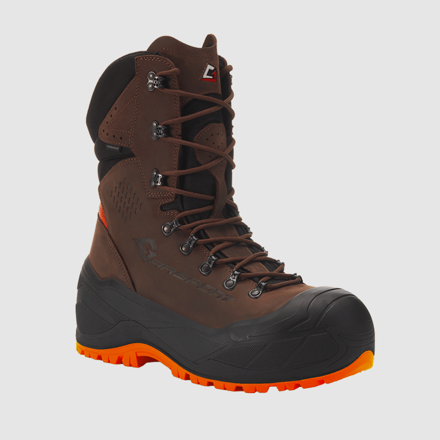 SCARPONI – GARSPORT – BIGFOOT W7 S7S BRAUN/ORANGE, Bild 1 von 4