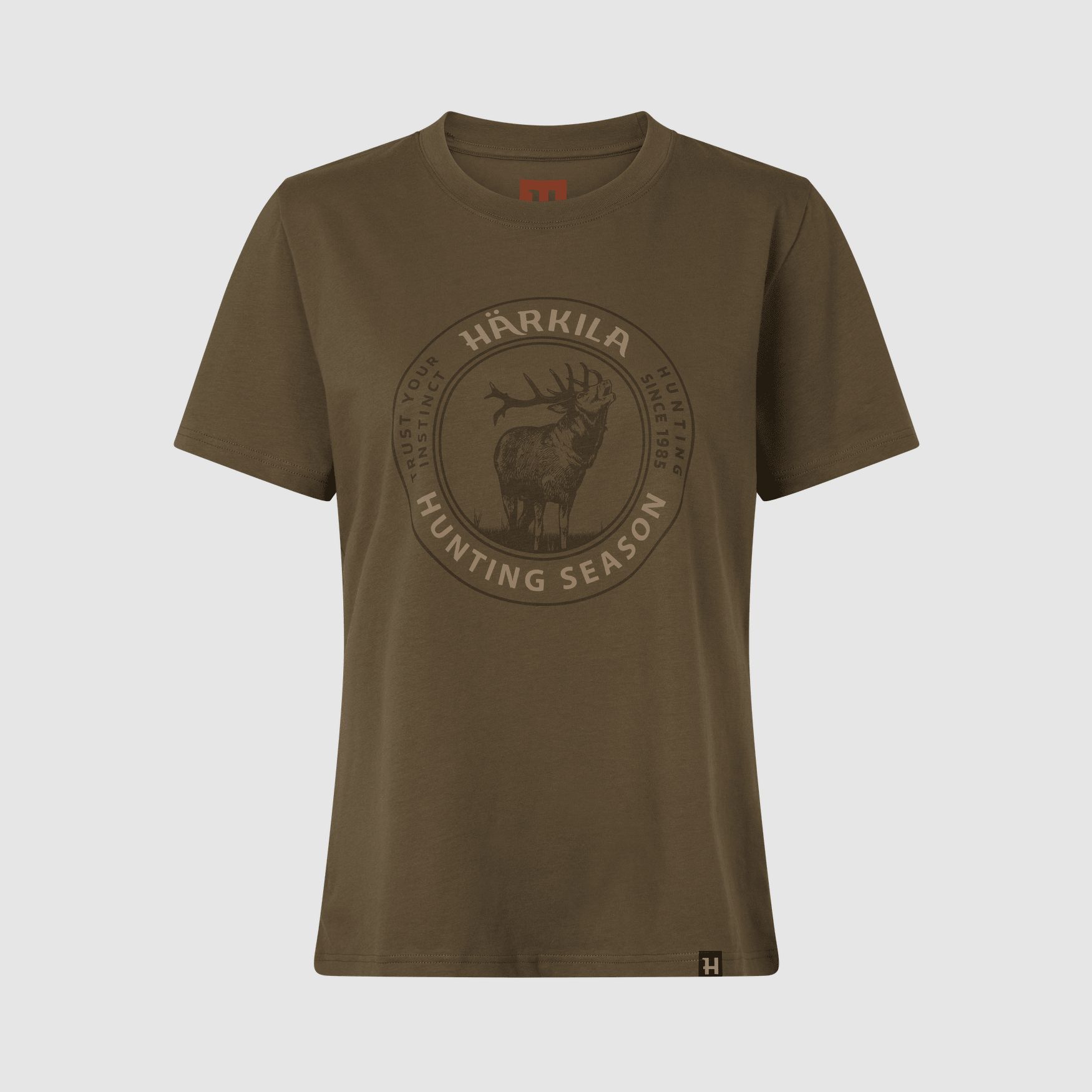 Härkila Stag Badge S/S T-shirt Kobiety Beech S