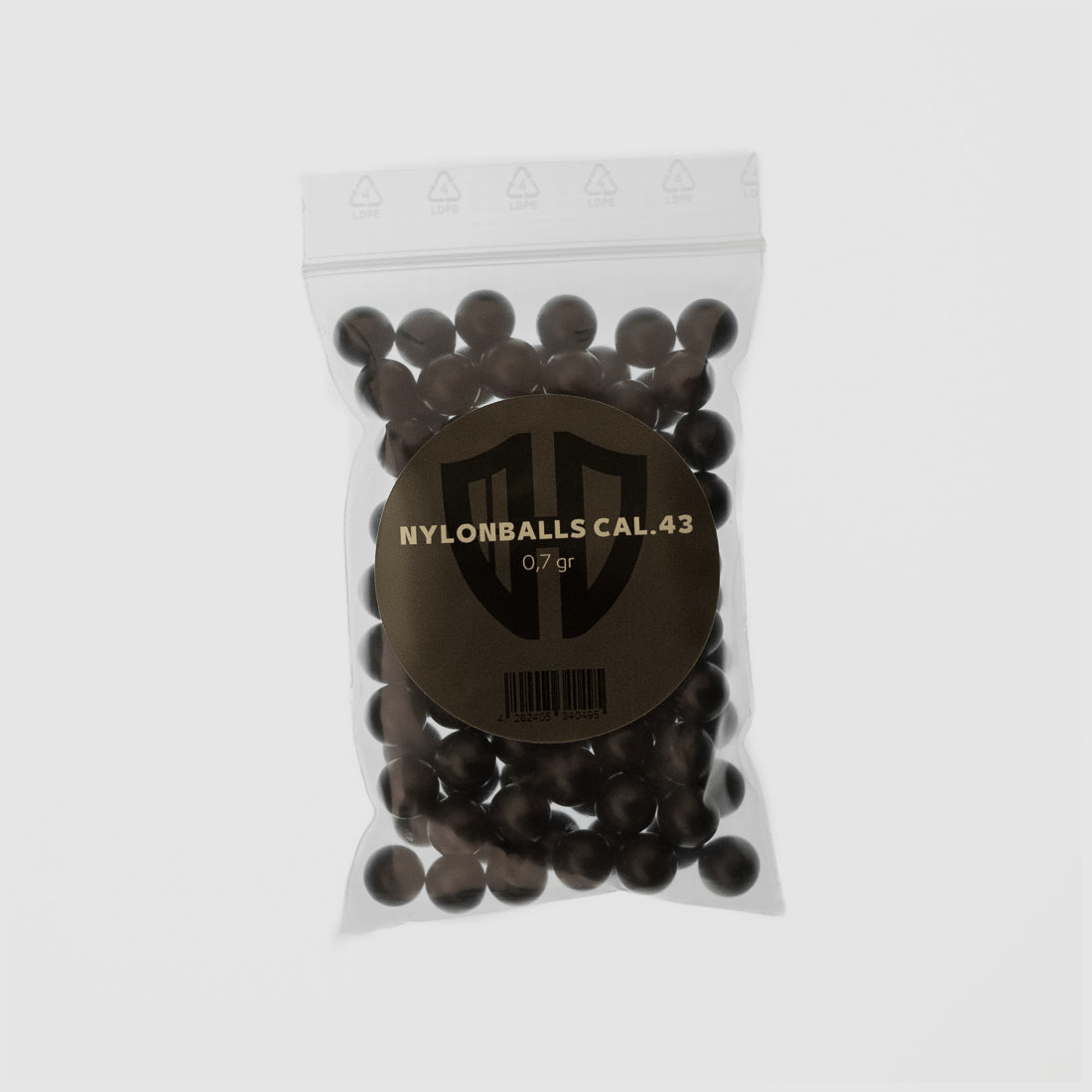 50 x Nylonballs Cal.43 | Walther PPQ TPM1 | Hartkunststoff 0,8Gr. | Homedefence