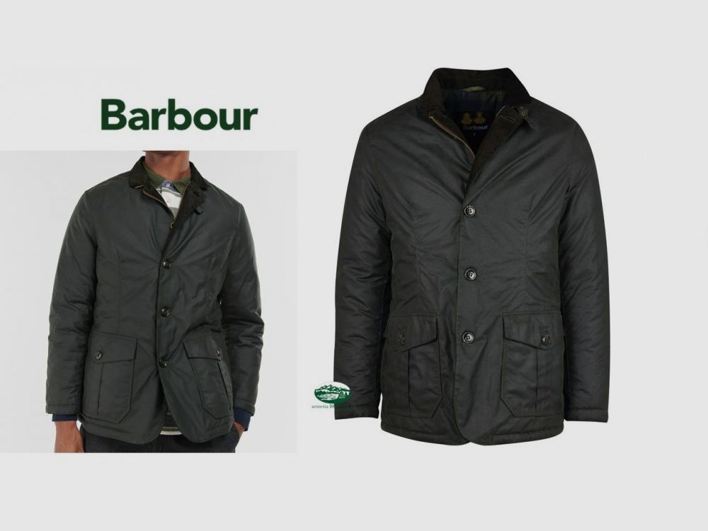 BARBOUR Lutz Wachsjacke blau