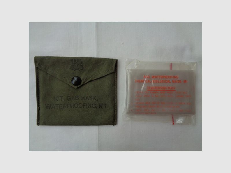 US Army M1 Gasmaskenbeutel zu M17 Masken letzte Version, unbenutzt/neu (NOS)