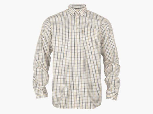 Härkila Haywood L/S Wool Blend Shirt Men Arrowwood Yellow Check M