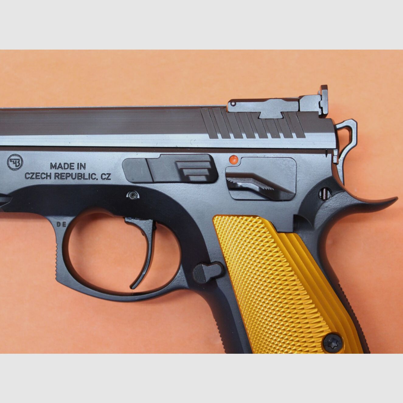 CZUB Frankonia Ha.Pistol 9mmLuger Frankonia CZ75 Taipan ORANGE Pro Tuning 6"/152mm Barrel/Sport Sight