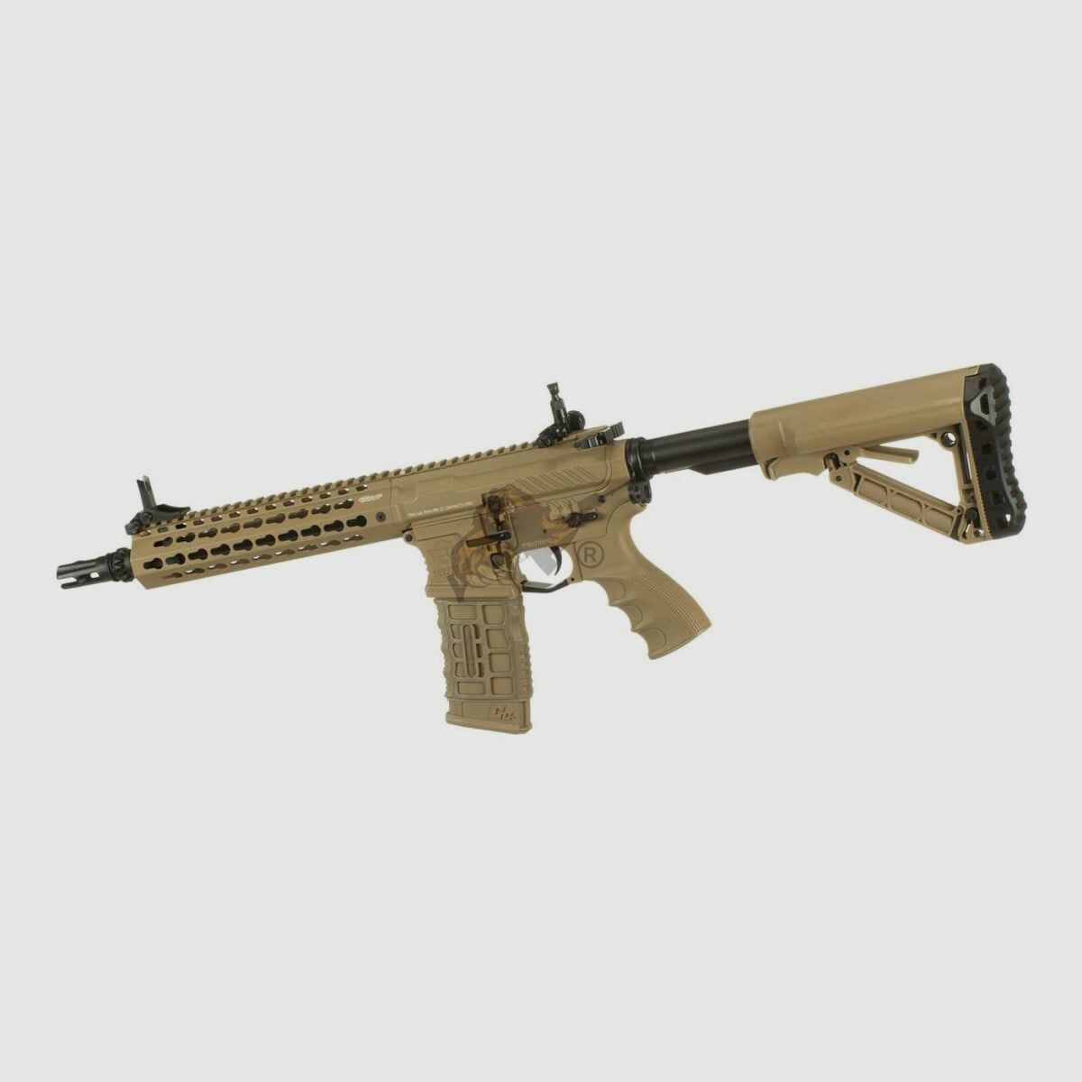 G&G CM16 SRL with ETU in Desert Airsoft S-AEG free from 18