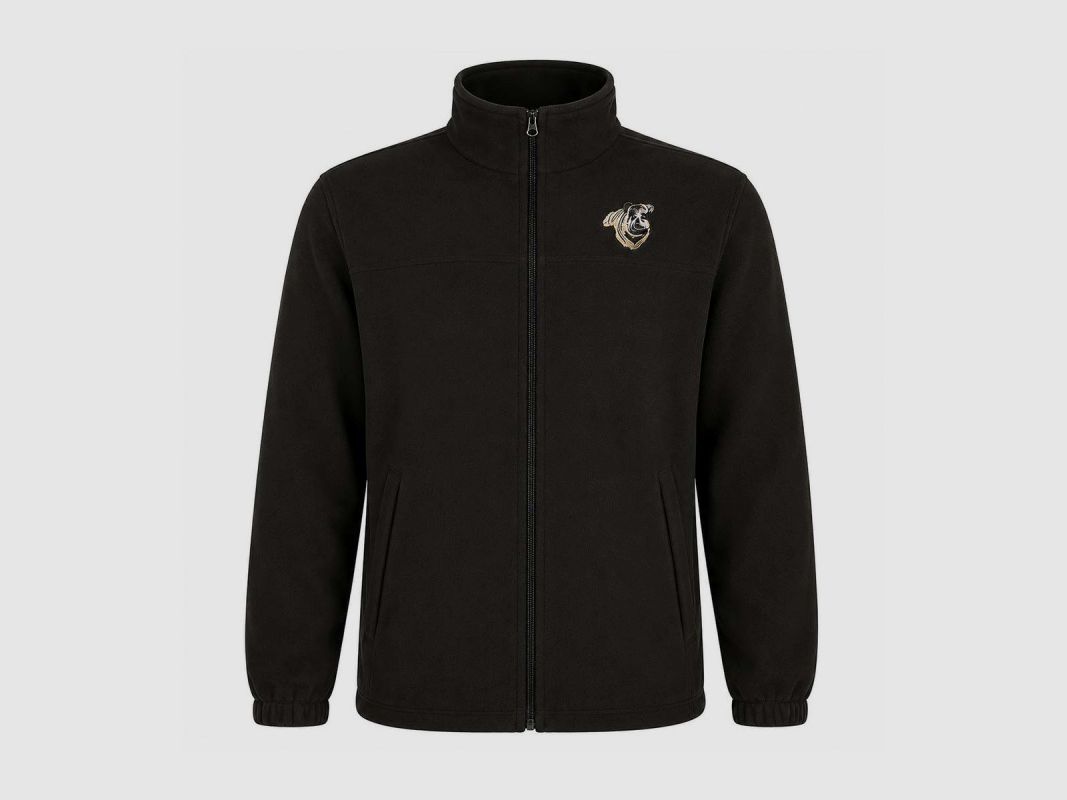 Fleece Jacket Treeland® khaki with boar embroidery M-4XL, image 3 of 7