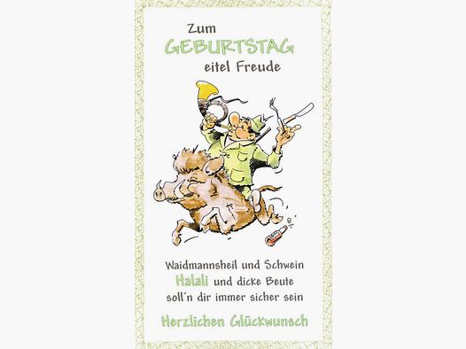 Glückwunschkarten – "Eitel Freude"