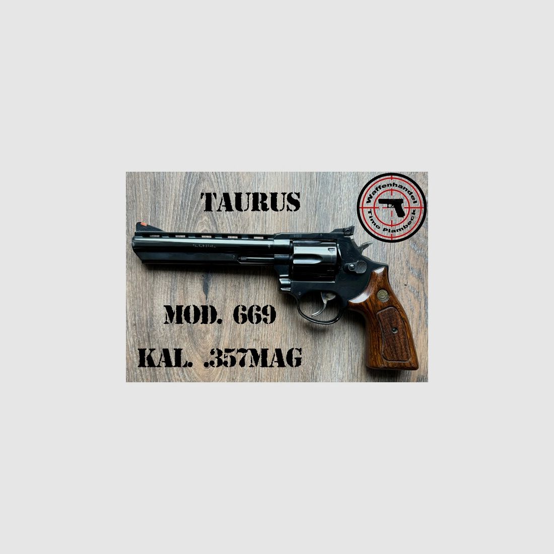 Revolver  TAURUS  Mod. 669   mit 6"-Lauf  im Kaliber .357Magnum