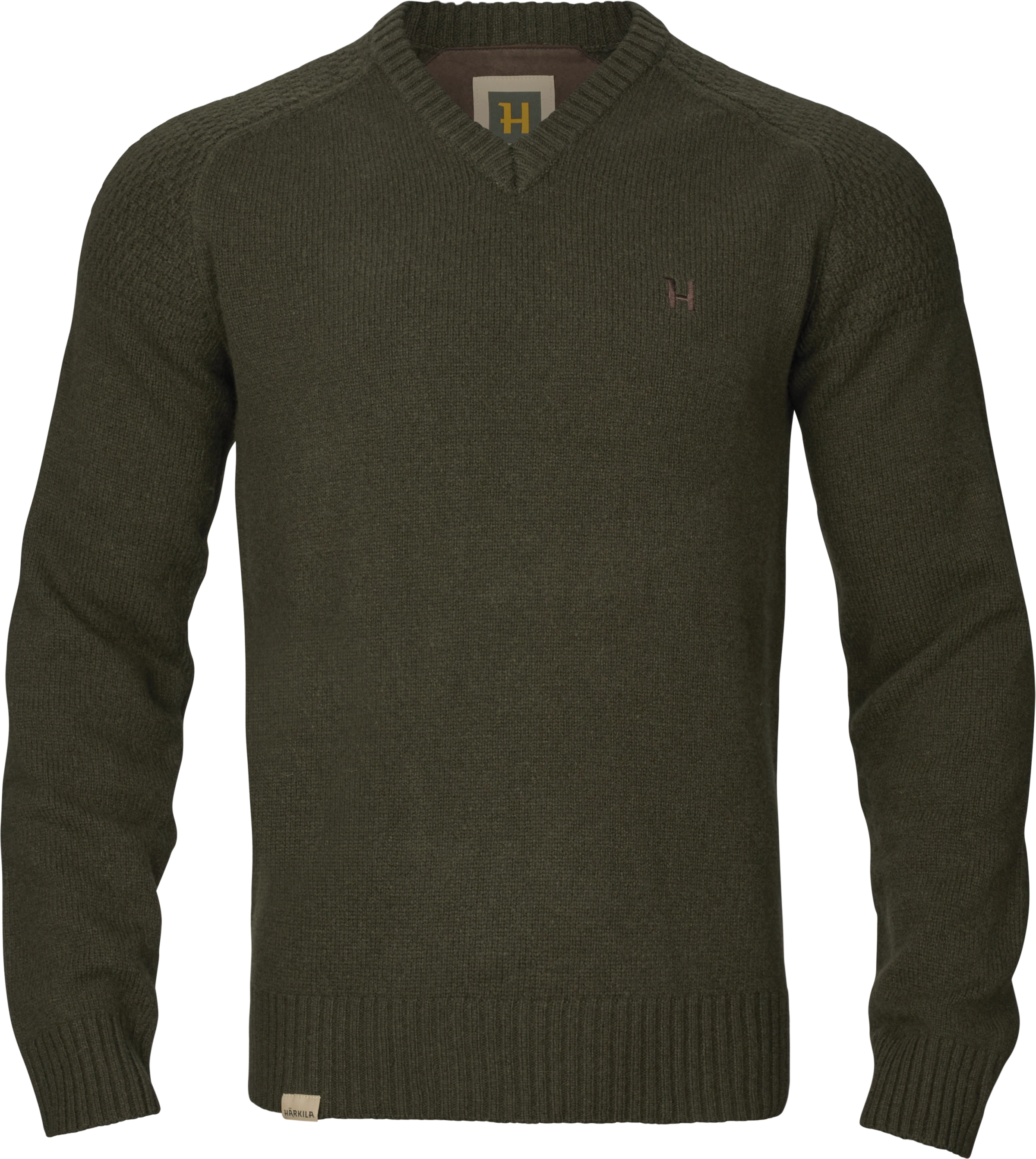 Sweter Härkila Vincent merino v-neck - 100% wełna merino