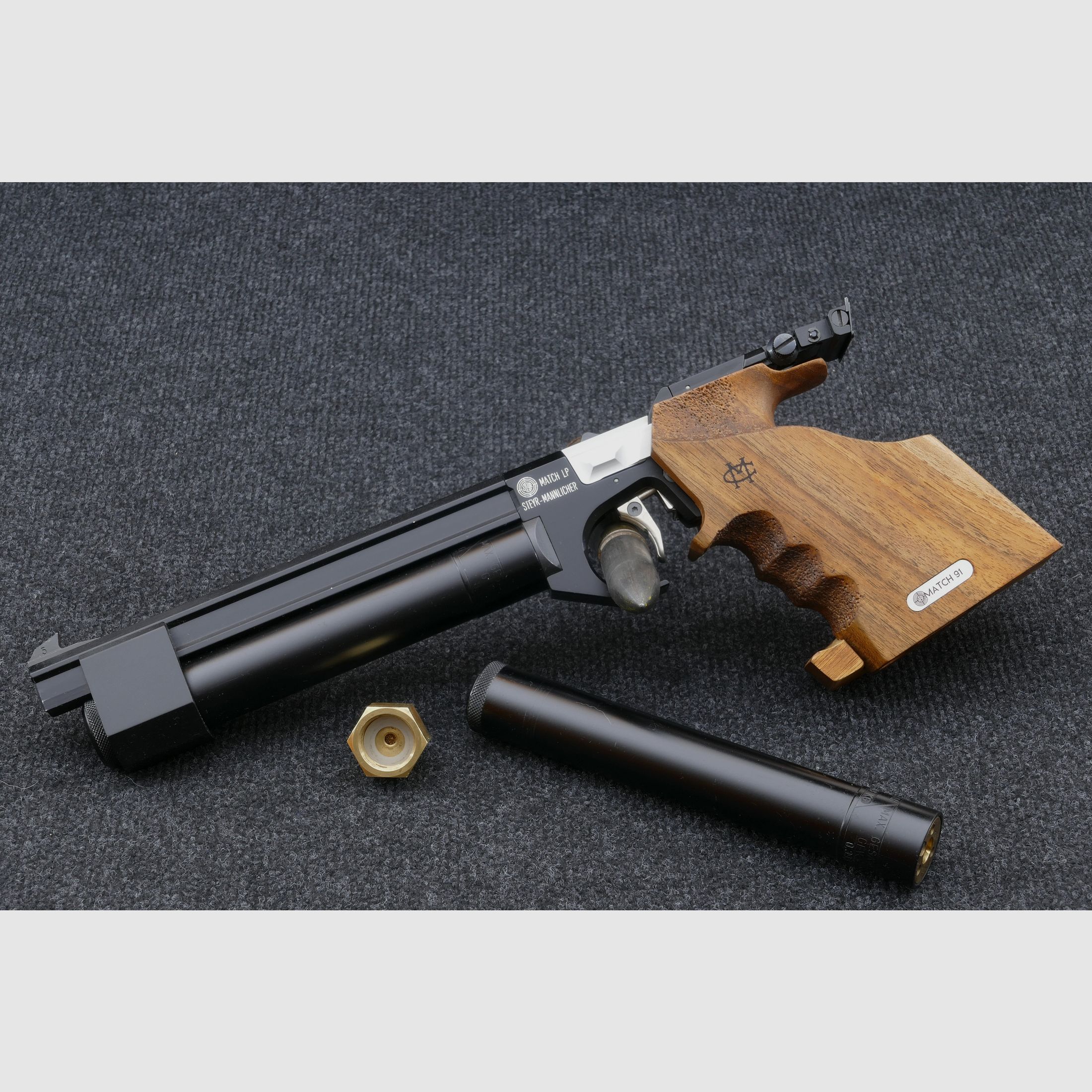 Steyr-Mannlicher LP1 CO₂ Match 4,5 mm „Match 91“ | 2 Kartuschen + Fülladapter Umrüstung auf Druckluft möglich, Bild 3 von 7
