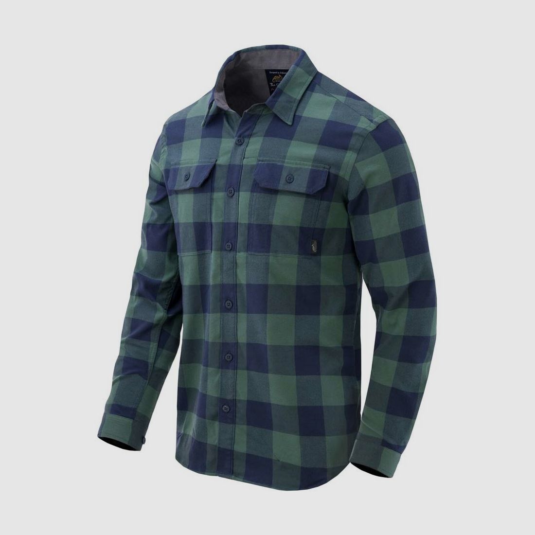 HELIKON-TEX GREYMAN SHIRT MOSS GREEN CHECKERED