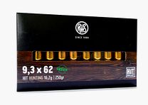 RWS 9.3X62 HIT 16.2g/250gr. Rifle Cartridges Lead-Free