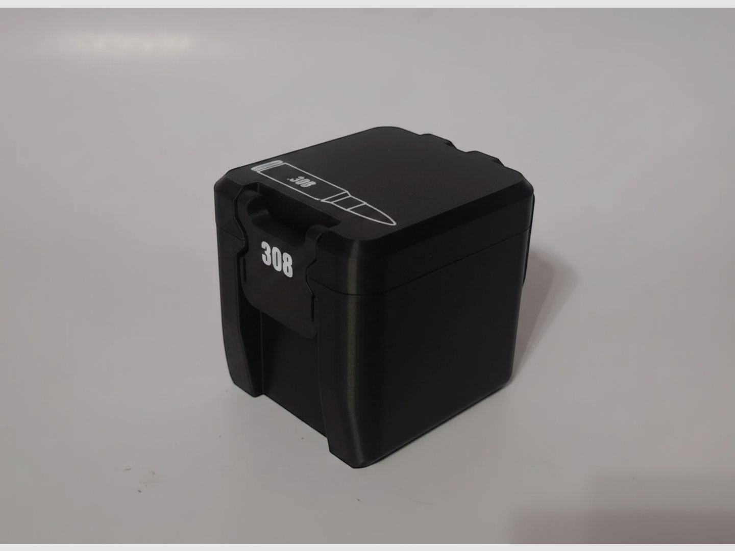 Filamelt ammunition box / 308 Winchester / 'folding / locking lid' / cartridge box, ammo box