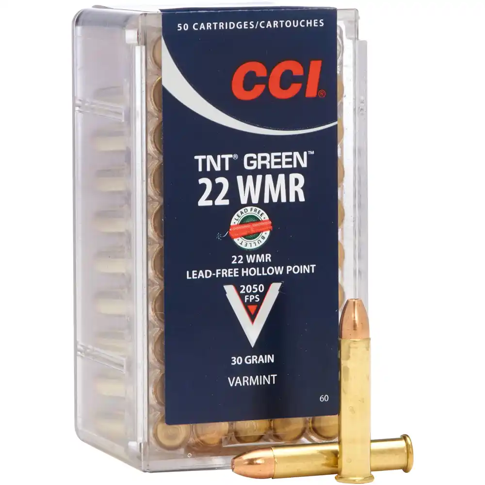 CCI TNT GREEN - .22WMR - 30GR. - 50 STRZAŁÓW - BEZ OŁOWIU