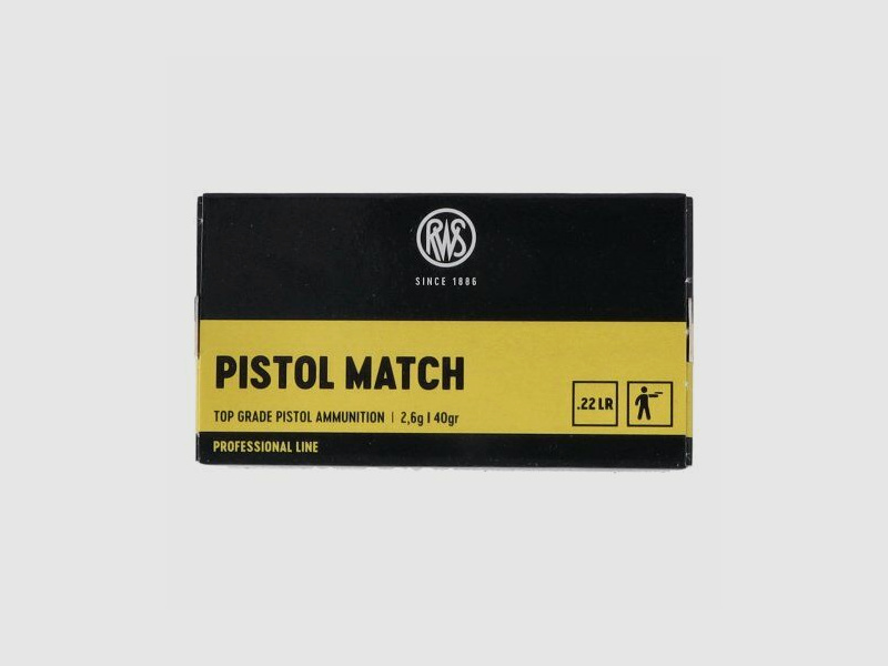 RWS Pistol Match 40gr .22lr