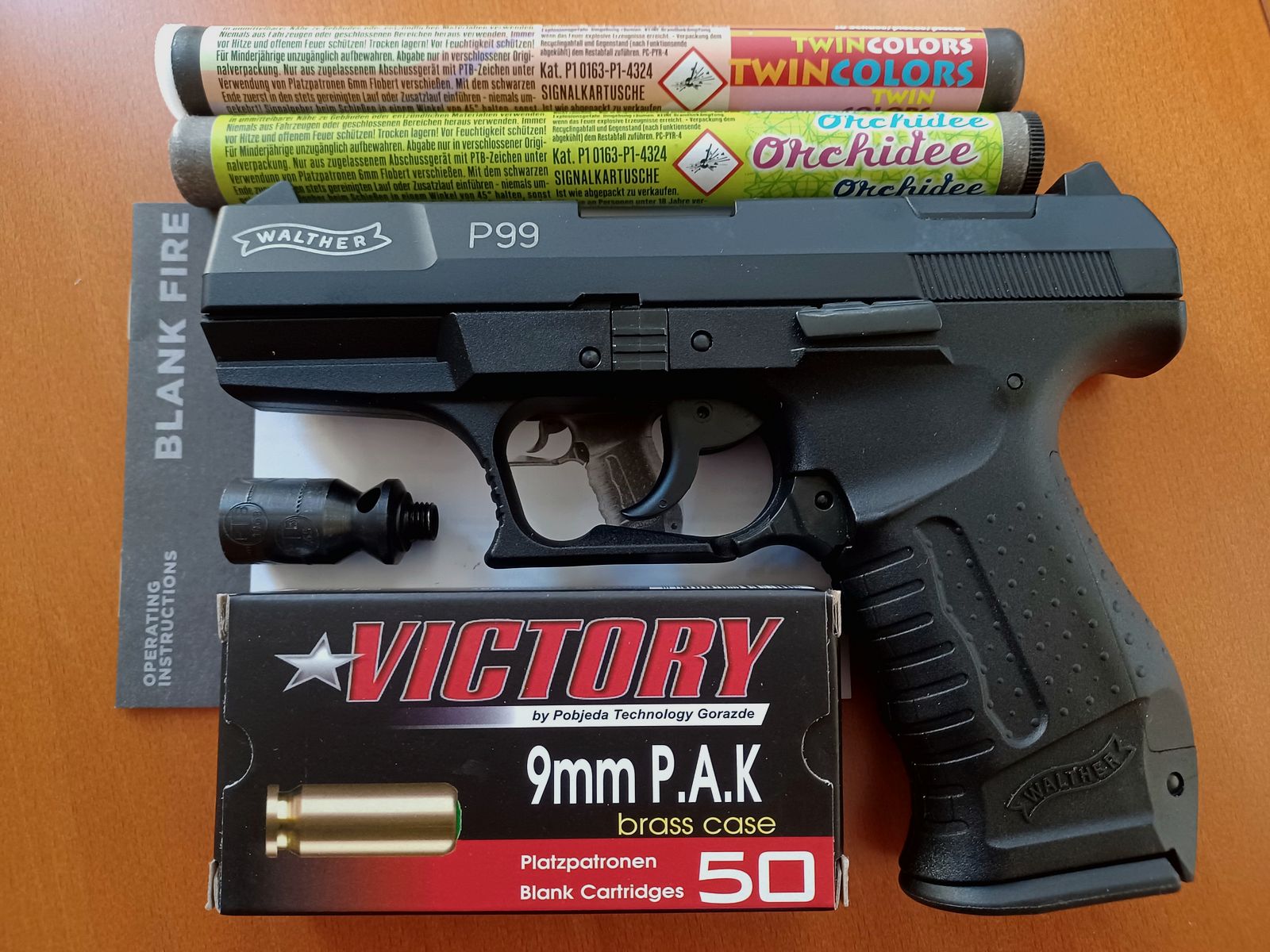 Walther P99 cal. 9mm P.A.K., image 1 of 3