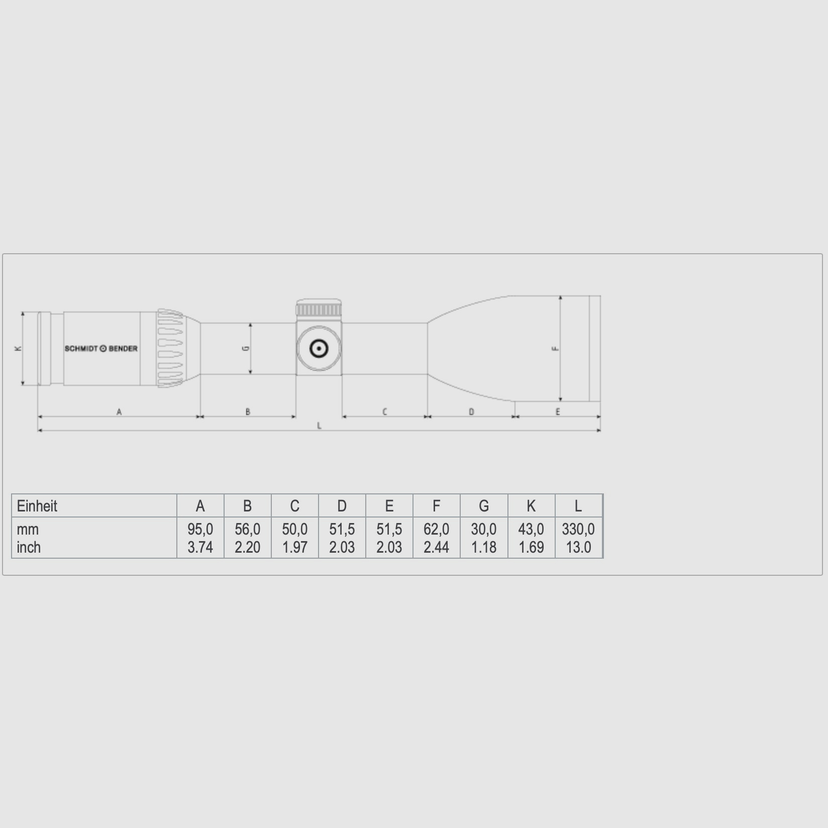 Schmidt and Bender riflescope 2.5-10x56 Zenith LM Flashdot reticle FD7