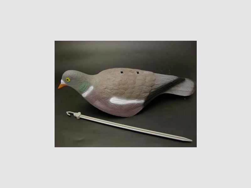 LOCKTAUBE demi-coque en plastique en position de picorage, qualité supérieure