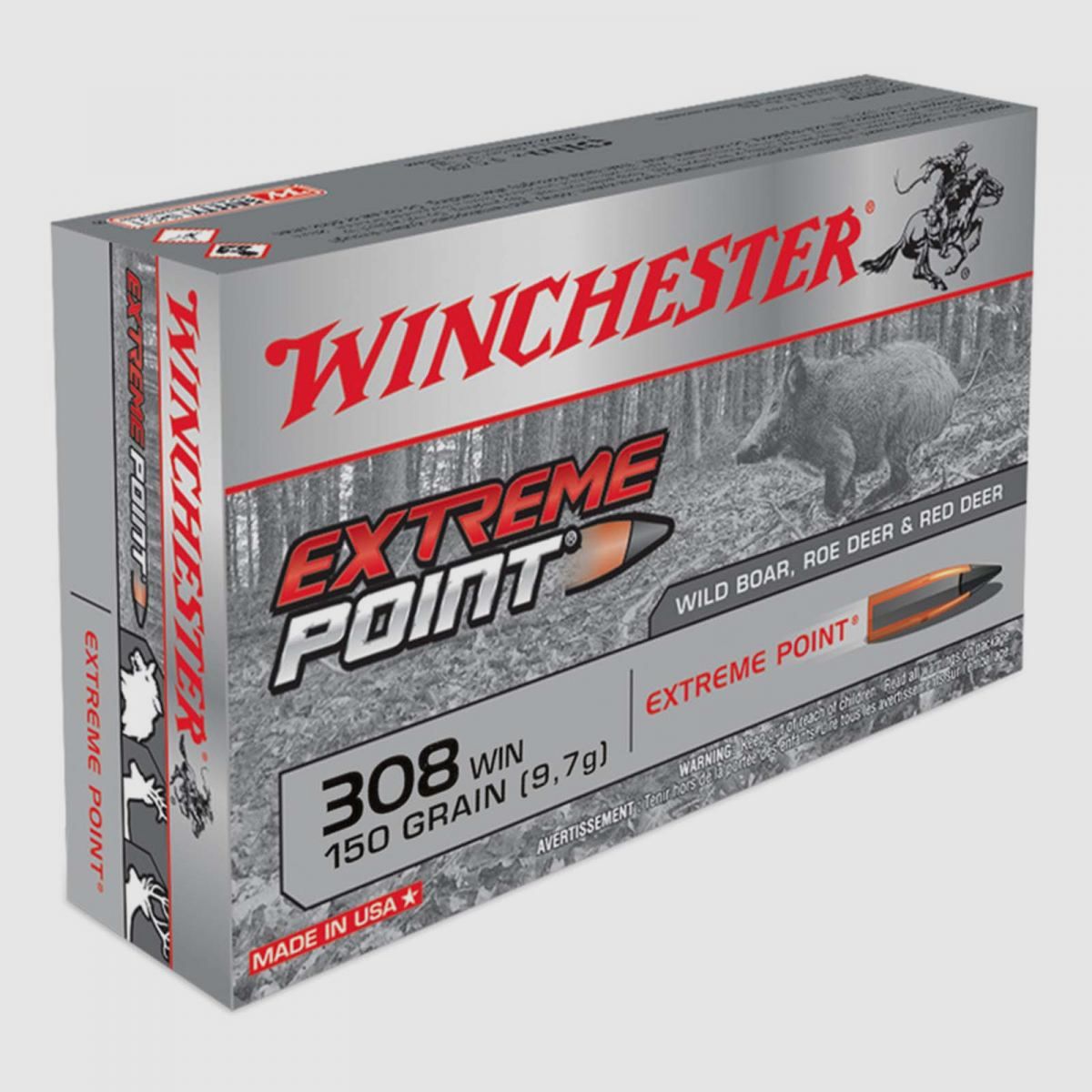 Winchester Extreme Point .308 Win. 150GR Extreme Point 20 cartucce