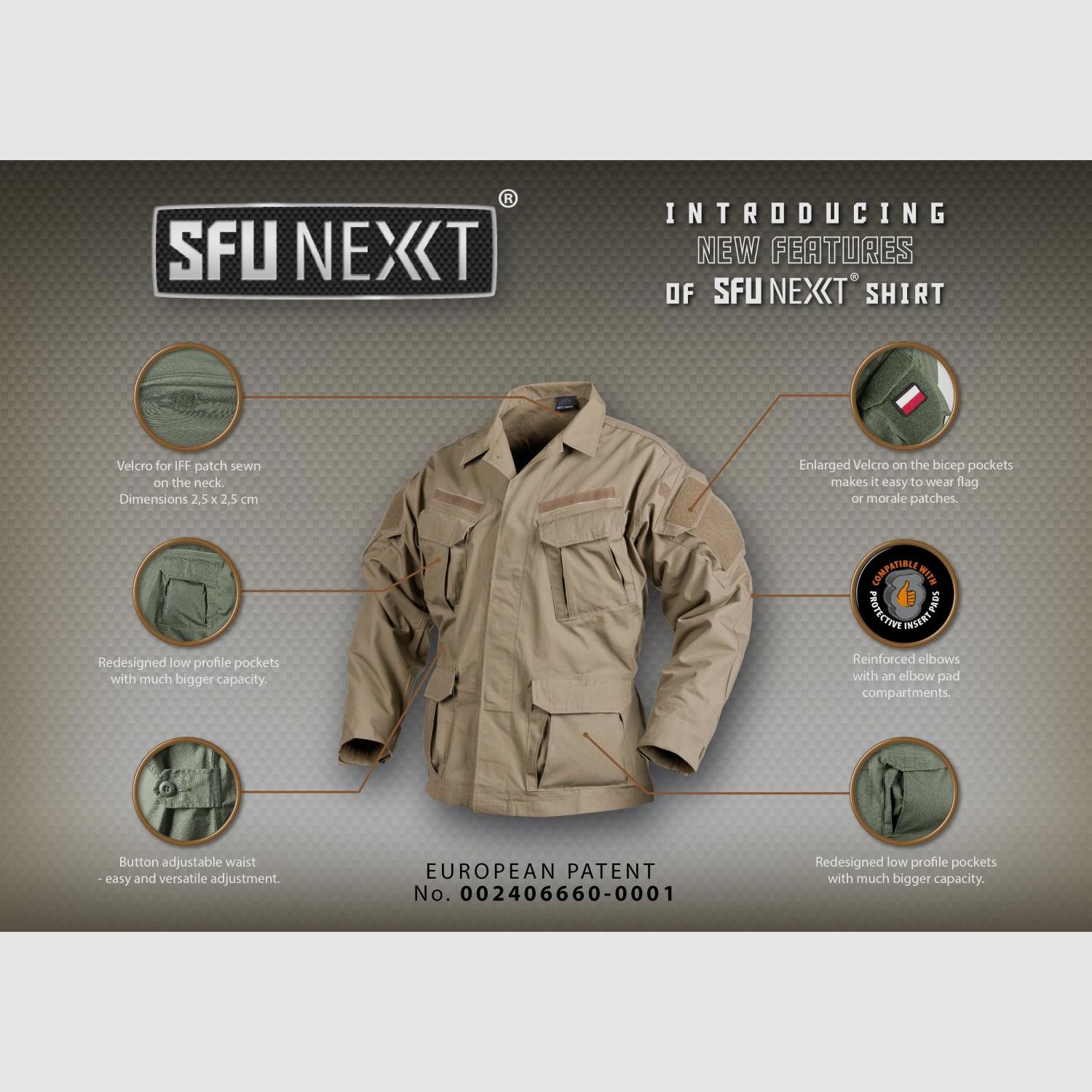 HELIKON-TEX SPECIAL FORCES NEXT SFU JACKE SHADOW-GREY