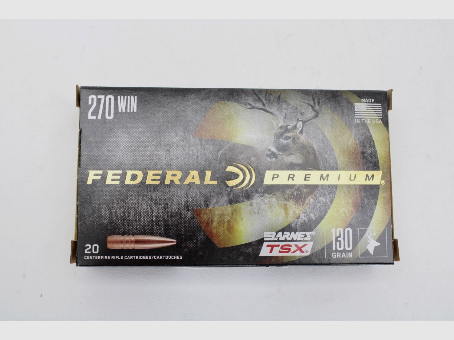 Federal Premium .270Win Barnes TSX 130grain SIN PLOMO 20-pack - .270 Win