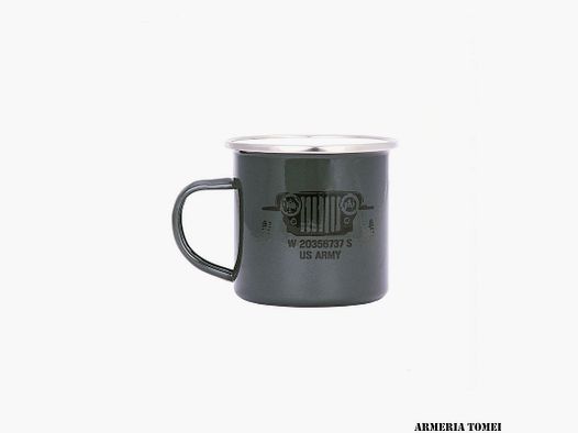 TAZZA – EMAILLEBECHER US ARMY