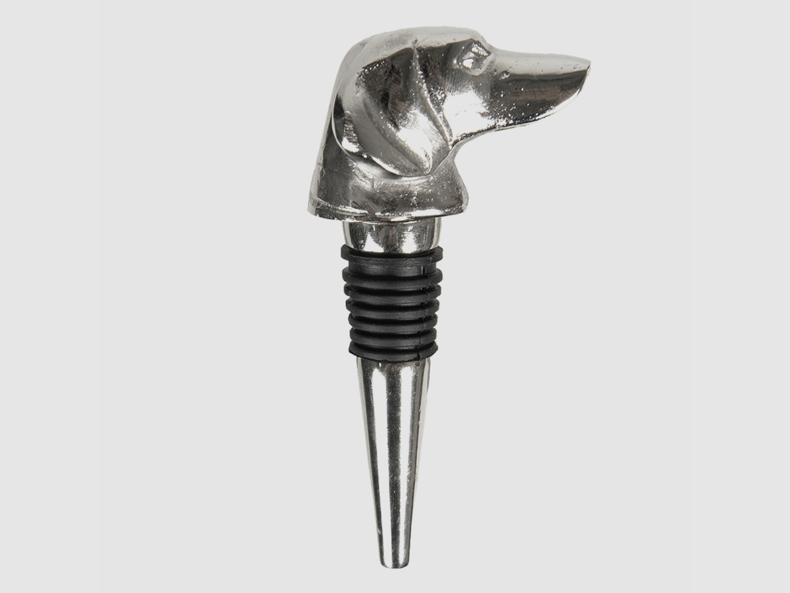 Lovergreen Accessoires Motiv Hundekopf als Weinkorken aus Metall