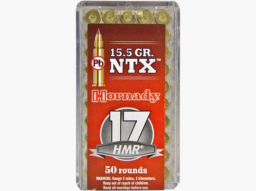 Hornady .17 HMR NTX Lead-free 1.0g/15.5grs.