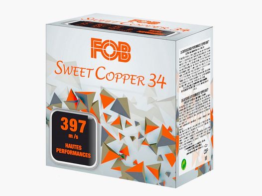 FOB 12/70 Sweet (soft) Copper 3.25mm 34g. Lead-free shot ammunition