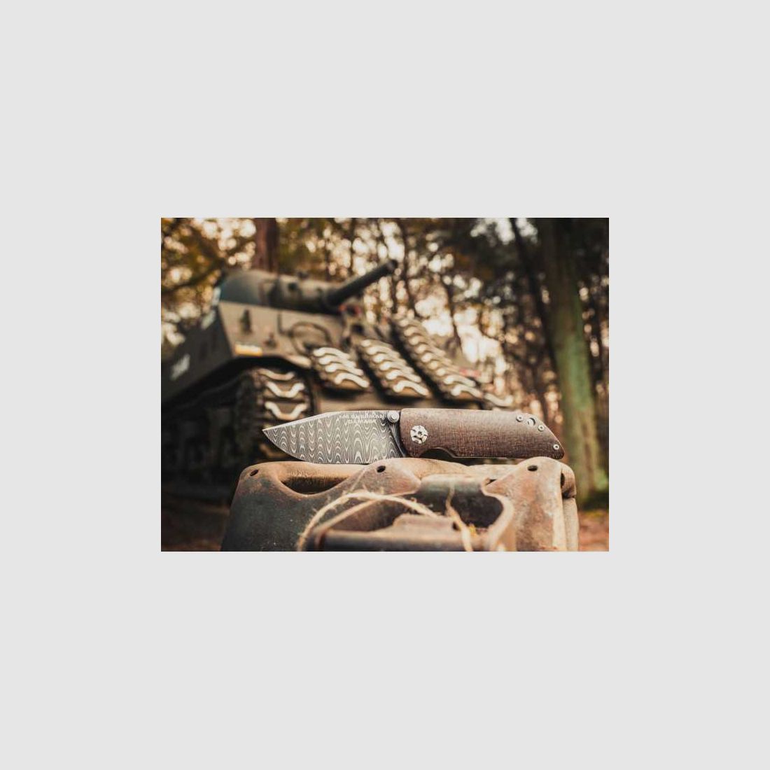 Böker M4 Sherman Damast Mes by Chad Nichols