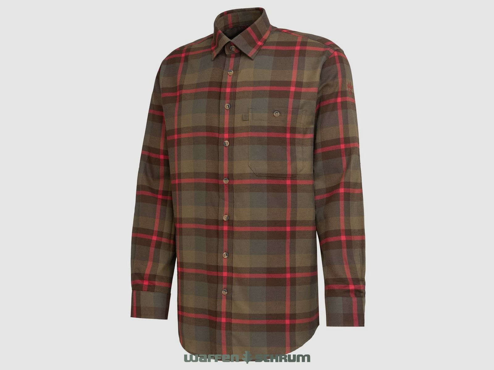 Böcker Camicia Flanella Waidi Oliva a Quadri