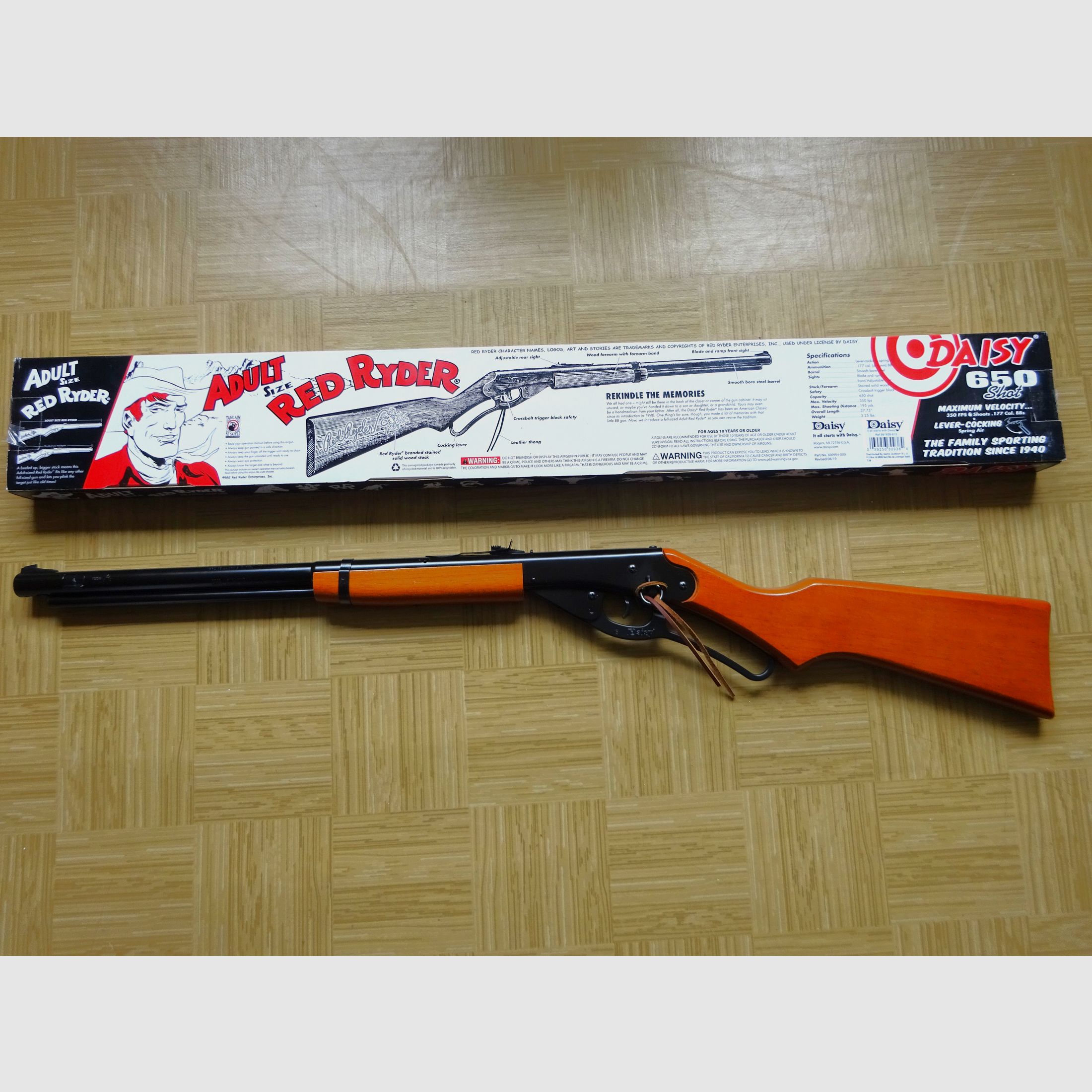 Luchtgeweer, kal. 4,5 mm BB: Red Ryder, Mod. VOLWASSEN! Als nieuw!