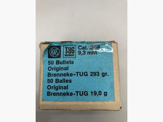 RWS GESCHOSSE TUG C9.3MM 19.0G UNI