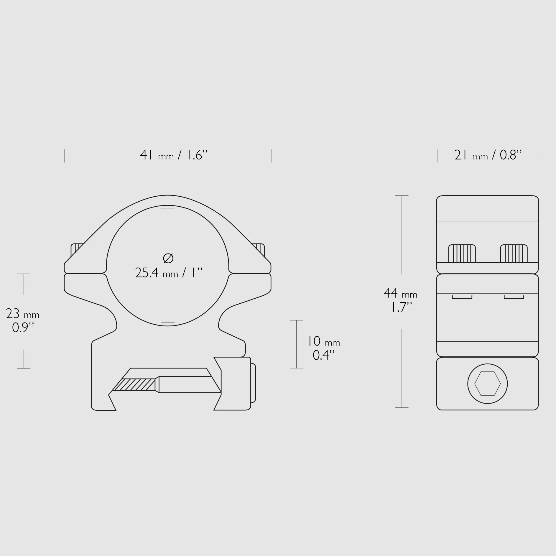 HAWKE 14242-1 Ensemble de lunette de tir VANTAGE 4-12x40 AO RIMFIRE 22 WMR 22113 Montage en anneau 25,4mm central