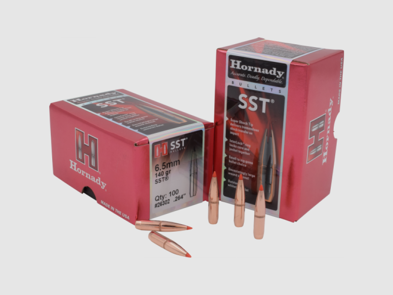 .264 Proiettili Hornady SST 140 gr VE100