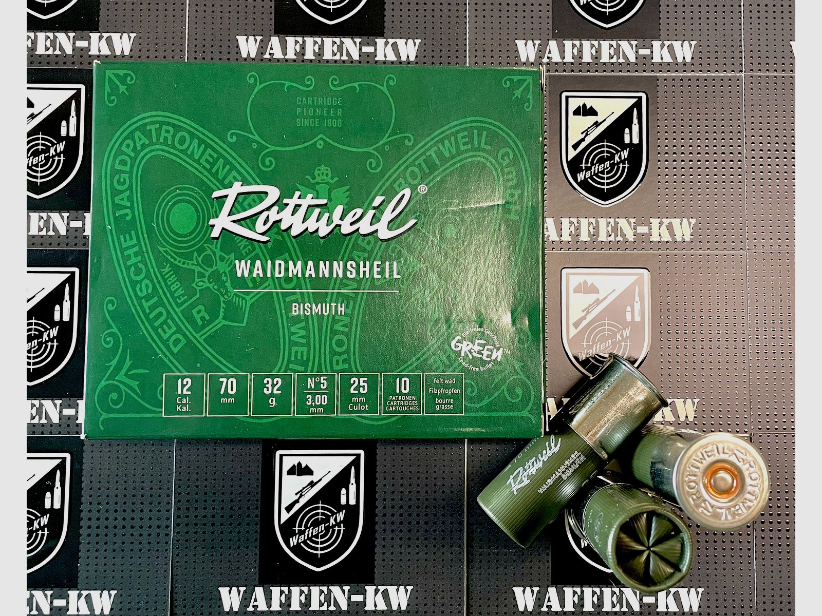Rottweil 2431624 Waidmannsheil Bismuth 12/70 32g 3,00mm 10St