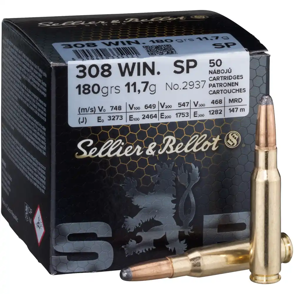 Sellier & Bellot .308 Win. demi-blindé 11,7 g/180 grs.