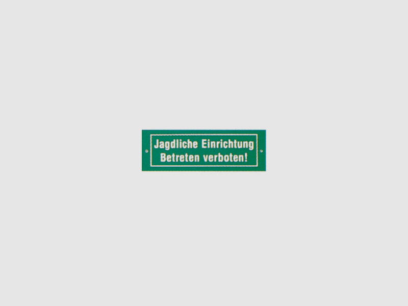 AKAH Schild "Jagdliche Einrichtung"